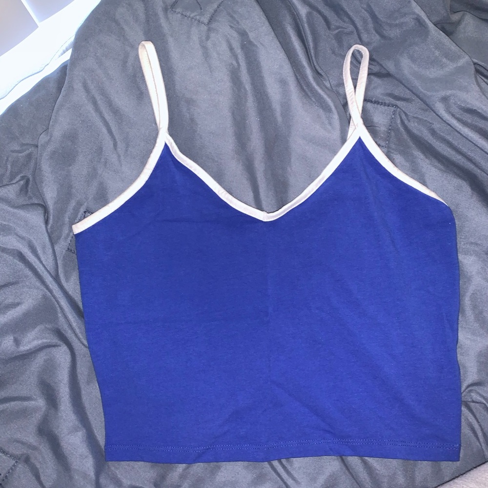 Blue tank/ crop top